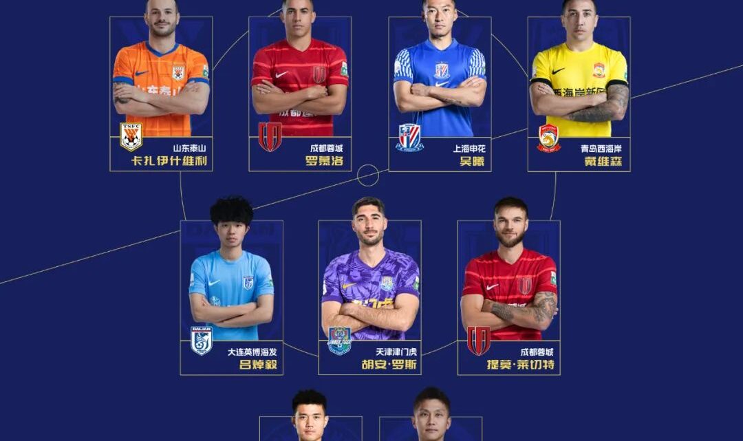 2025华润饮料中超联赛9/10月最佳阵容-亚戈，赵博缩略图