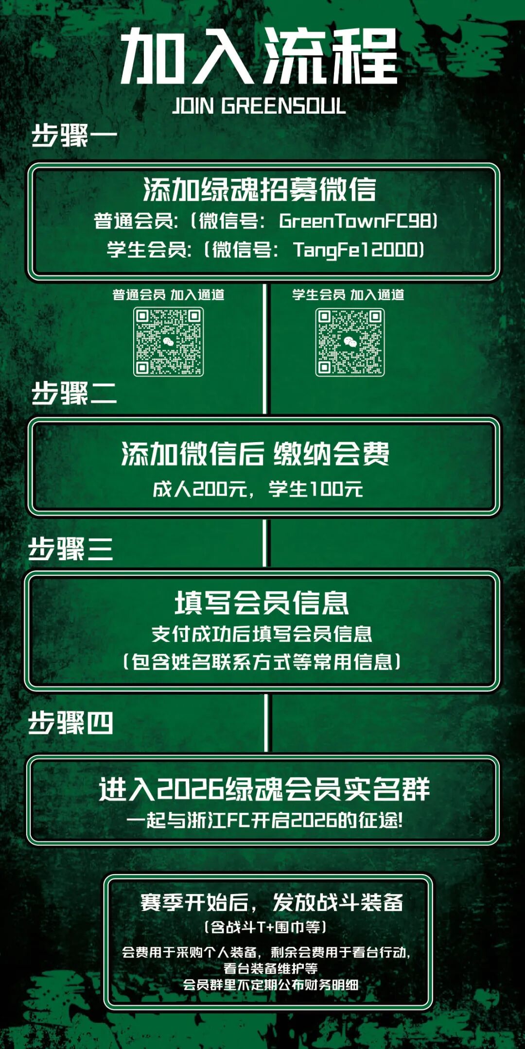 2026赛季浙江绿魂球迷协会招募开启插图3